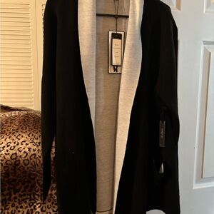 Black and Gray Women's Cardigan
